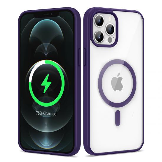iPhone Uyumlu 12 Pro Max Kılıf M-safe Wireless Şarj Özellikli Silikon Tuhatu Ege Kapak