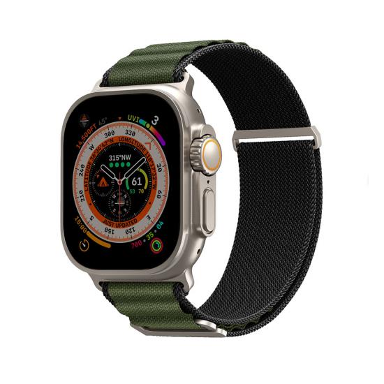 Apple Watch 44mm SkinArma Kobu Hasır Kordon-Olive
