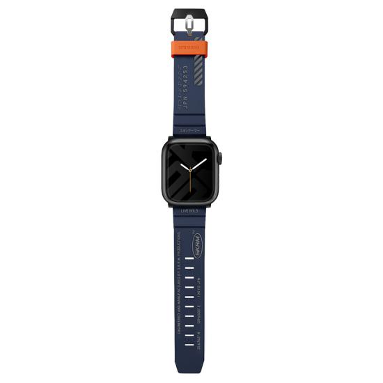 Apple Watch 42mm SkinArma Shokku Silikon Kordon-Mavi
