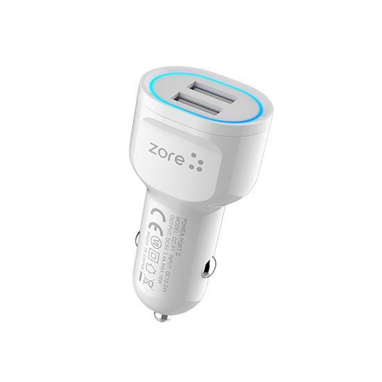 Tuhatu CC-01 Hızlı Şarj Özellikli LED Işıklı Dual USB Araç Şarj Başlığı 18W