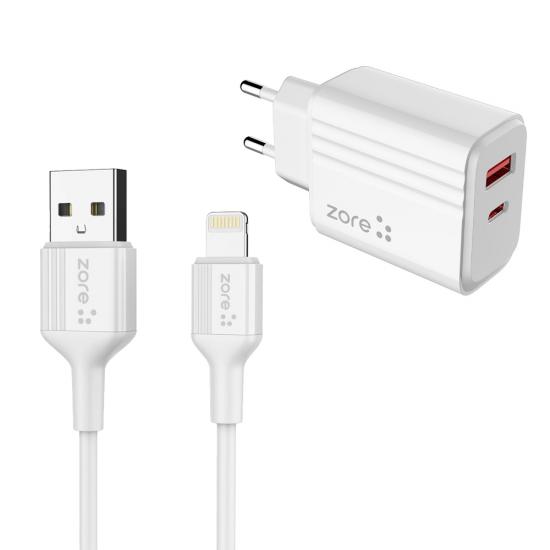Tuhatu Play Serisi PL05 Lightning 2in1 Seyahat Şarj Aleti 20W