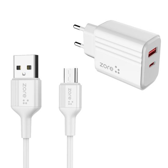 Tuhatu Play Serisi PL06 Type-C 2in1 Seyahat Şarj Aleti 20W