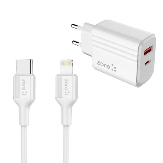 Tuhatu Play Serisi PL08 Type-C to Lightning 2in1 PD Seyahat Şarj Aleti 20W