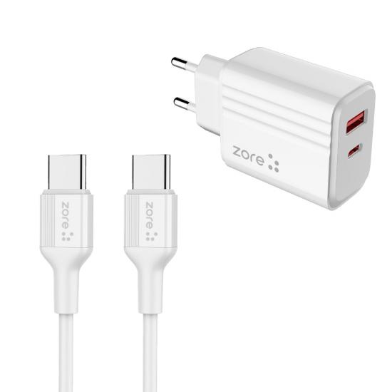 Tuhatu Play Serisi PL07 Type-C to Type-C 2in1 PD Seyahat Şarj Aleti 20W