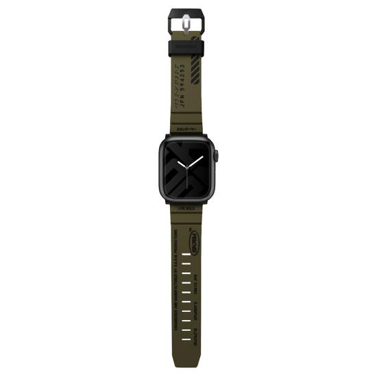 Apple Watch Ultra 49mm SkinArma Shokku Silikon Kordon-Olive