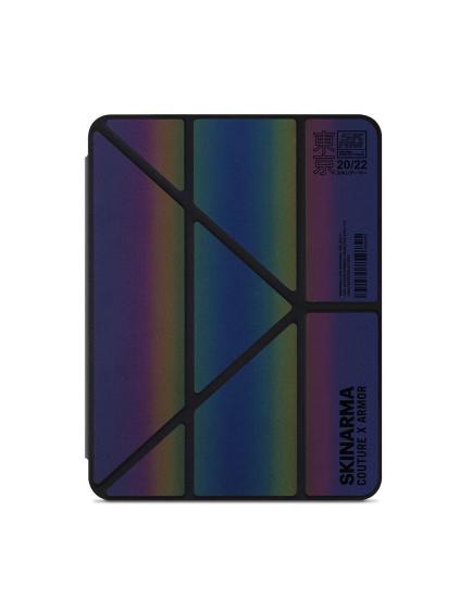 iPad Uyumlu 10.2 (8.Nesil) Kılıf SkinArma Holografik Tasarımlı Standlı Deri Görünümlü Kira Kobai Kapak