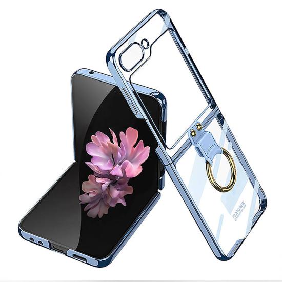 Galaxy Uyumlu Z Flip 6 Kılıf Tuhatu Yüzüklü Kıpta Kapak