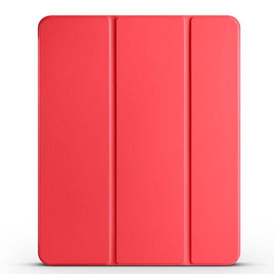 iPad Uyumlu Air 13 2024 Tuhatu Smart Cover Kalem Bölmeli Standlı 1-1 Kılıf-Kırmızı