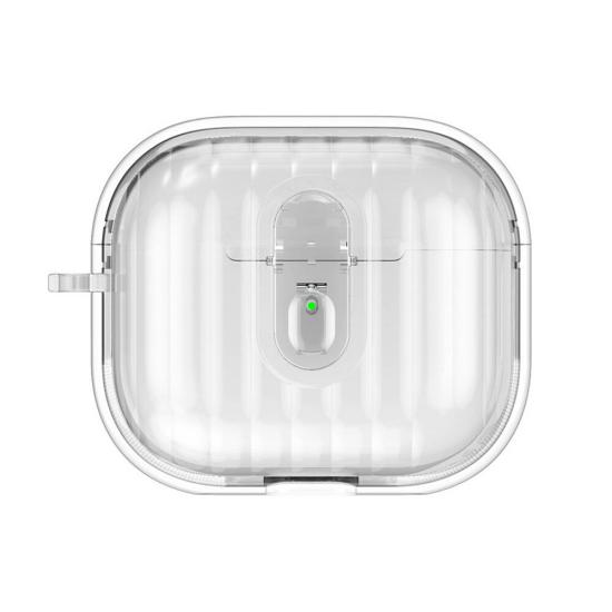 Airpods Uyumlu 4 Kılıf Kenarları Renkli Şeffaf Dilimli Silikon Tuhatu Airbag 40 Kılıf