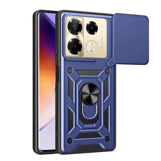İnfinix Note 40 Pro Kılıf Magnetik Standlı Kamera Korumalı Tuhatu Sürgülü Tank Kapak