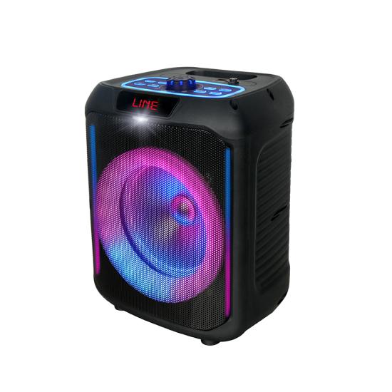 Tuhatu GD-907 Dijital LED Göstergeli FM Radyolu Mikrofonlu RGB TWS 8 inç Stereo Bass Kablosuz Karaoke Hoparlör