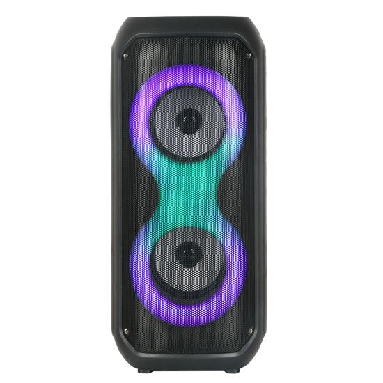 Tuhatu GD-2413 FM Radyolu RGB TWS Çift 4 inç Stereo Bass Kablosuz Hoparlör
