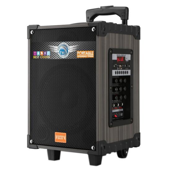 Tuhatu LT-908 Dijital LED Göstergeli FM Radyolu Mikrofonlu TWS 8 inç Stereo Bass Kablosuz Karaoke Hoparlör