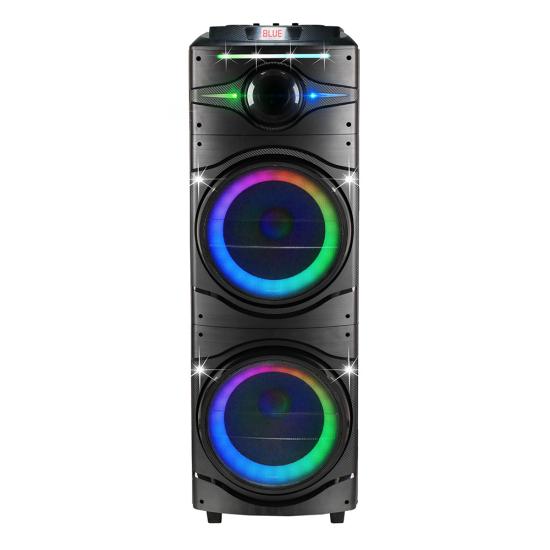 Tuhatu GD-2016 Dijital LED Göstergeli FM Radyolu Mikrofonlu RGB TWS Çift 12 inç Stereo Bass Kablosuz Karaoke Hoparlör