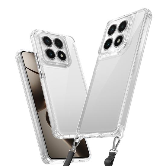 Xiaomi Uyumlu 14T Pro Kılıf Airbagli Takılabilir Askı Aparatlı Tuhatu Snap Silikon Kapak