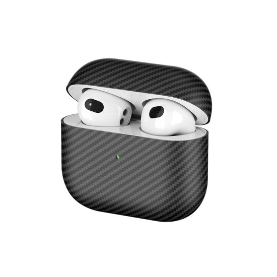 Airpods Uyumlu 3. Nesil Tuhatu Airbag 43 600D Karbon Fiber Kulaklık Kılıfı