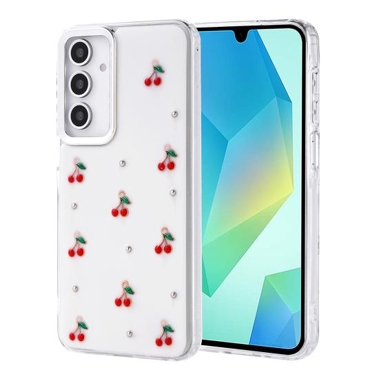 Galaxy Uyumlu A16 Kılıf Airbag Tasarımlı Simli Şeffaf Tuhatu Kutup Kapak