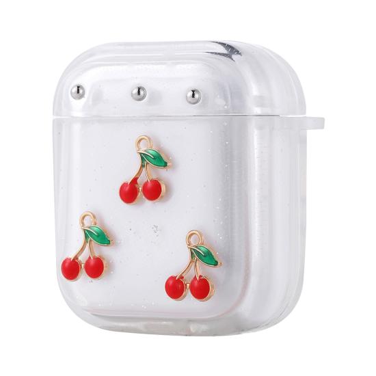 Airpods Uyumlu Tuhatu Airbag 44 Airbag Tasarımlı Simli Şeffaf Kutup Kılıf