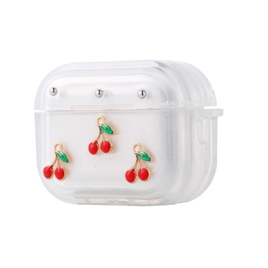 Airpods Uyumlu Pro 2 Tuhatu Airbag 44 Airbag Tasarımlı Simli Şeffaf Kutup Kılıf