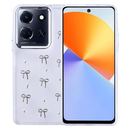 İnfinix Note 30 5G Kılıf Airbag Tasarımlı Simli Şeffaf Tuhatu Kutup Kapak