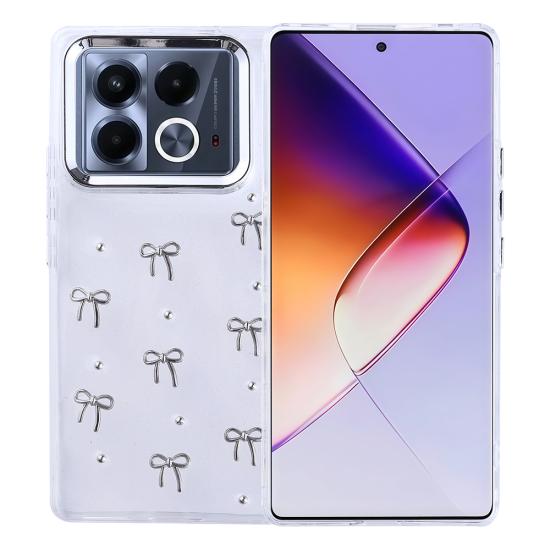 İnfinix Note 40 Pro Kılıf Airbag Tasarımlı Simli Şeffaf Tuhatu Kutup Kapak