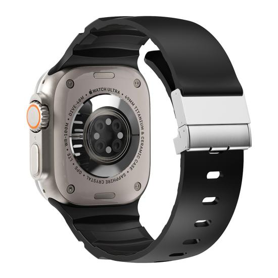 Watch 10 46mm Tuhatu KRD-145 Metal Tokalı Silikon Kordon